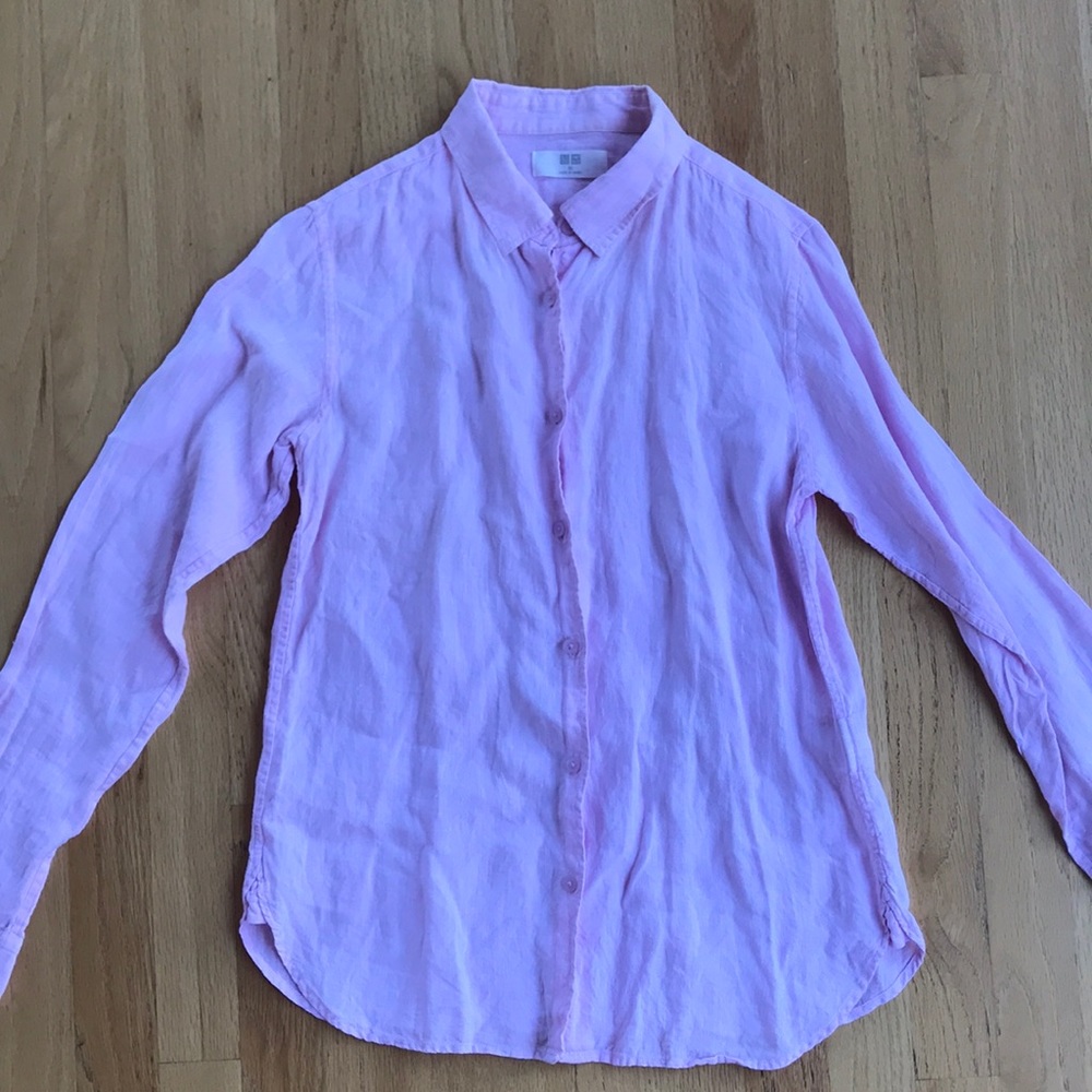 100% linen shirt Uniqlo